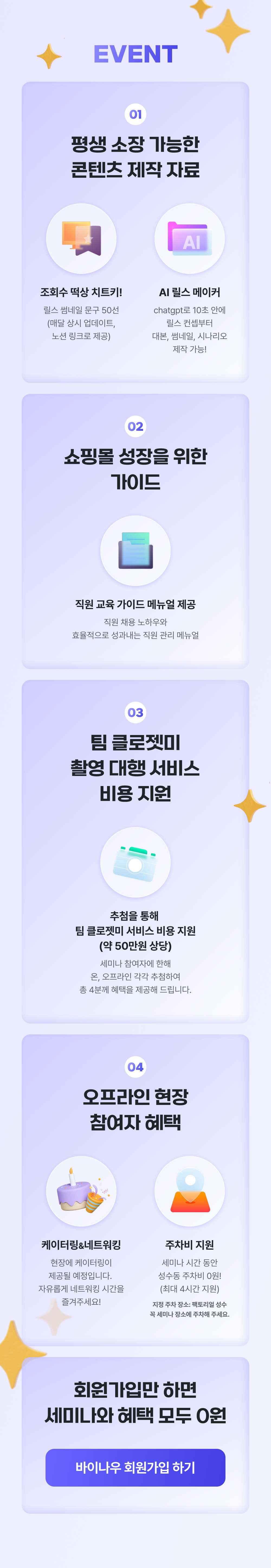 바이나우 세미나, 쇼핑몰 세미나